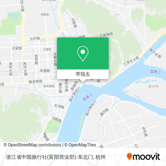 浙江省中国旅行社(富阳营业部)-东北门地图