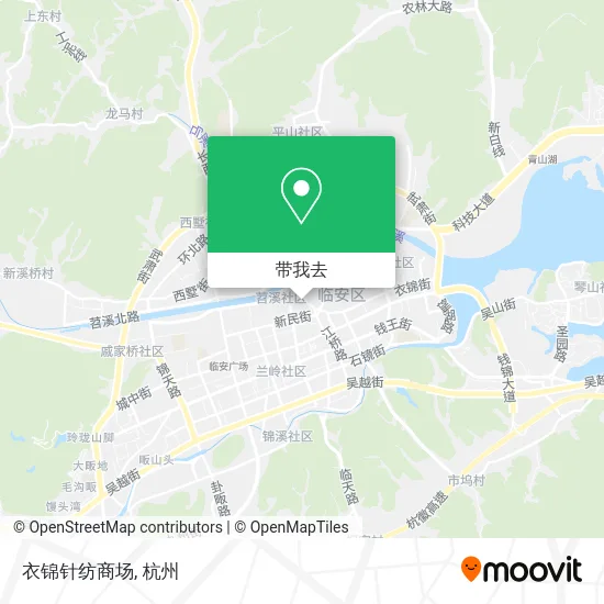 衣锦针纺商场地图