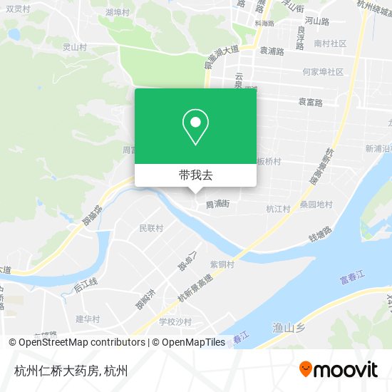 杭州仁桥大药房地图
