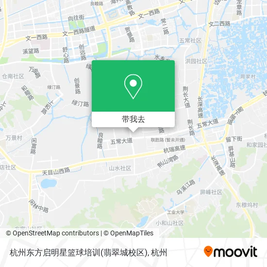 杭州东方启明星篮球培训(翡翠城校区)地图