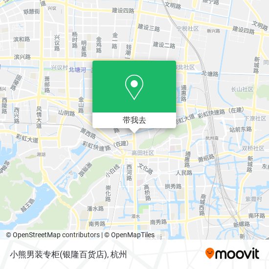 小熊男装专柜(银隆百货店)地图