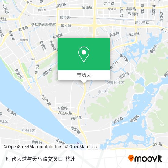 时代大道与天马路交叉口地图