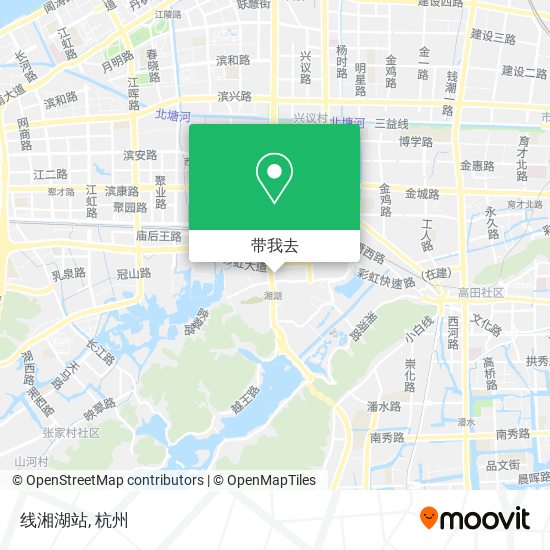 线湘湖站地图