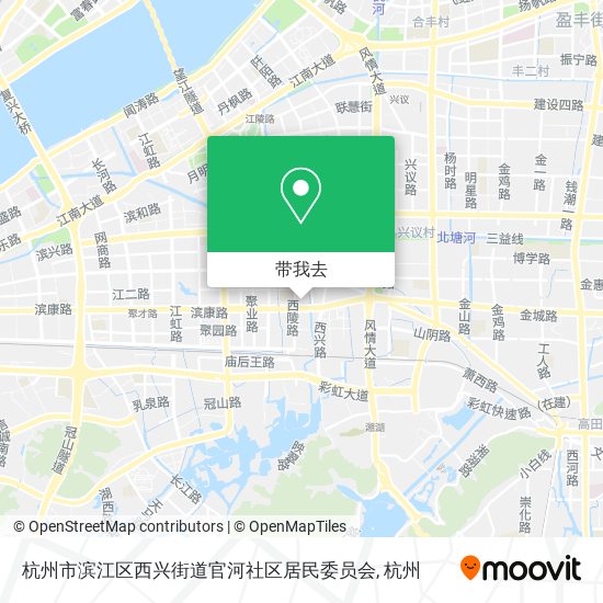 杭州市滨江区西兴街道官河社区居民委员会地图