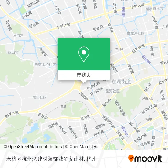 余杭区杭州湾建材装饰城梦安建材地图