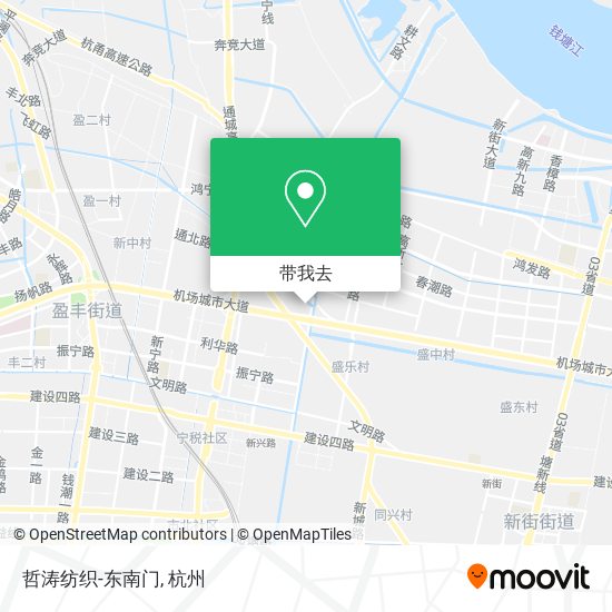 哲涛纺织-东南门地图