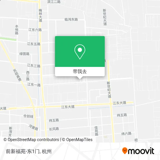 前新福苑-东1门地图