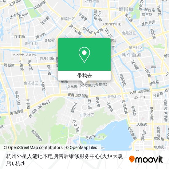 杭州外星人笔记本电脑售后维修服务中心(火炬大厦店)地图