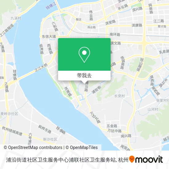 浦沿街道社区卫生服务中心浦联社区卫生服务站地图