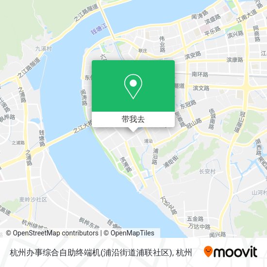 杭州办事综合自助终端机(浦沿街道浦联社区)地图