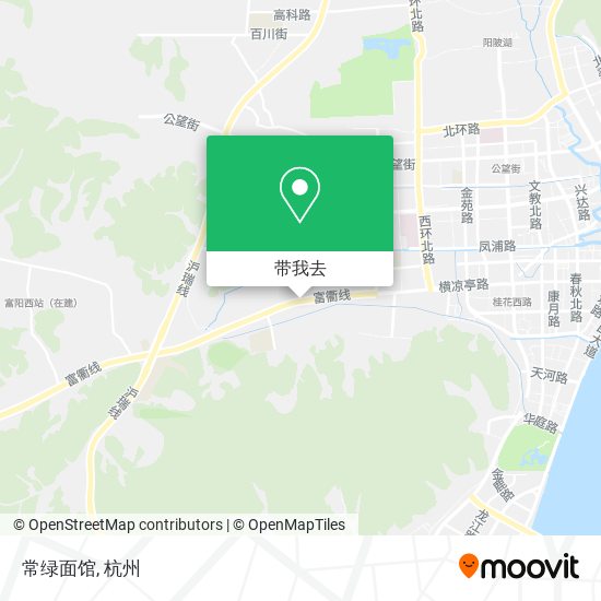 常绿面馆地图