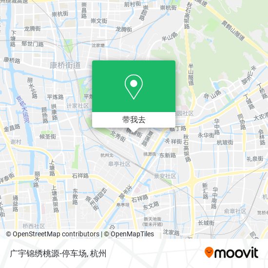 广宇锦绣桃源-停车场地图