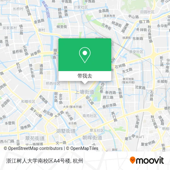 浙江树人大学南校区A4号楼地图