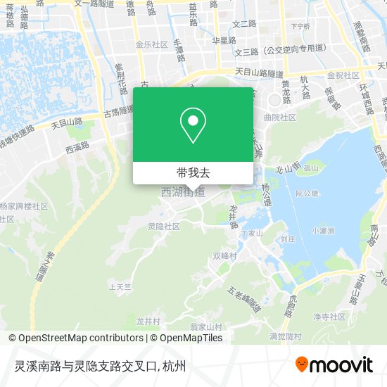 灵溪南路与灵隐支路交叉口地图