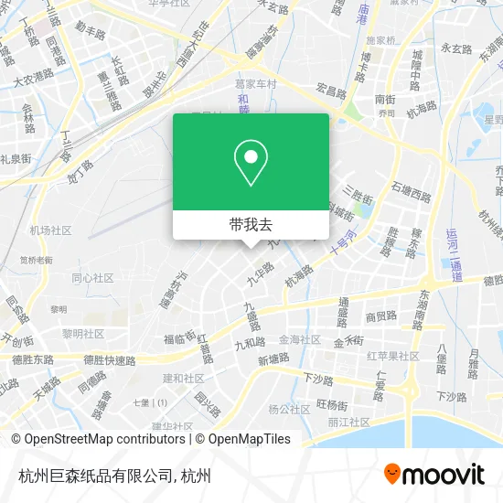 杭州巨森纸品有限公司地图
