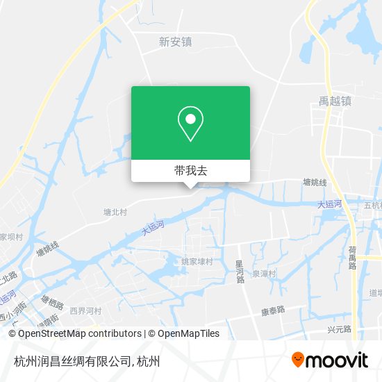 杭州润昌丝绸有限公司地图