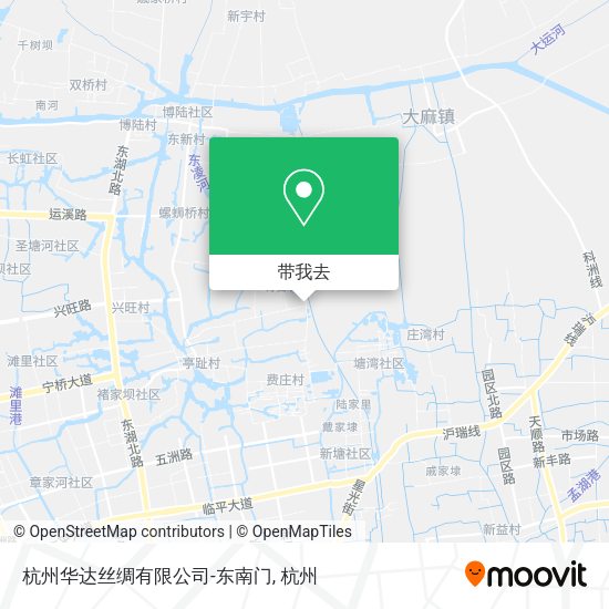 杭州华达丝绸有限公司-东南门地图