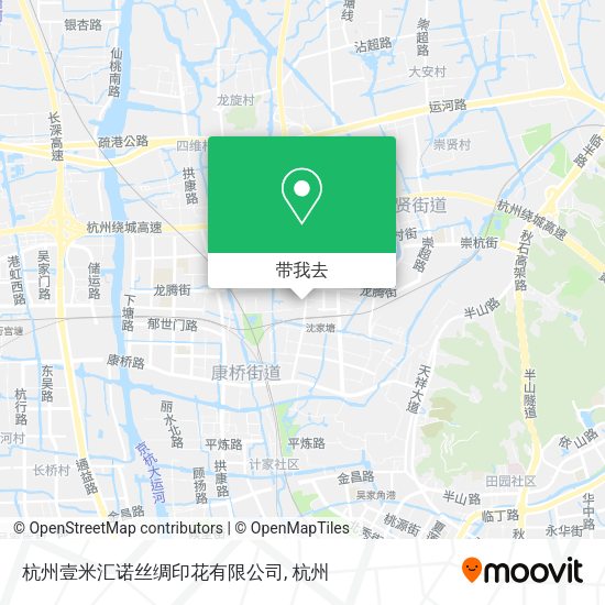 杭州壹米汇诺丝绸印花有限公司地图