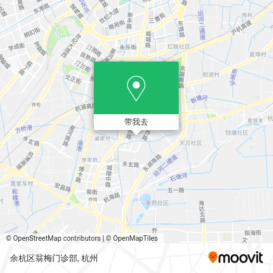 余杭区翁梅门诊部地图
