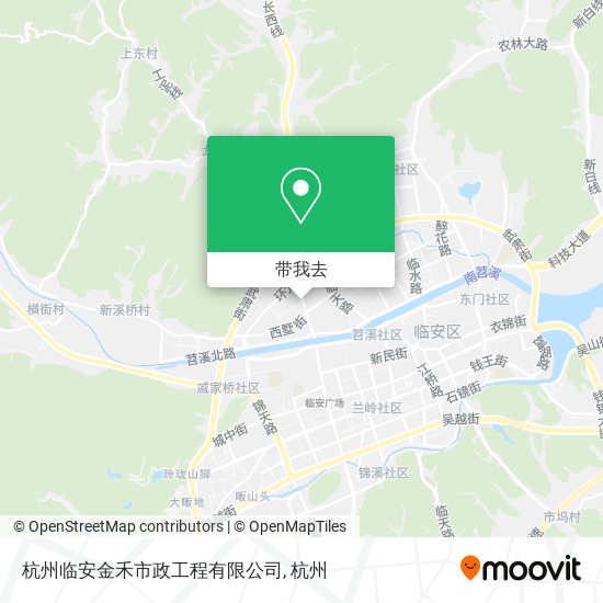 杭州临安金禾市政工程有限公司地图