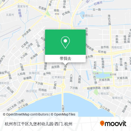 杭州市江干区九堡村幼儿园-西门地图