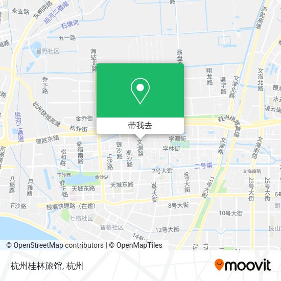 杭州桂林旅馆地图