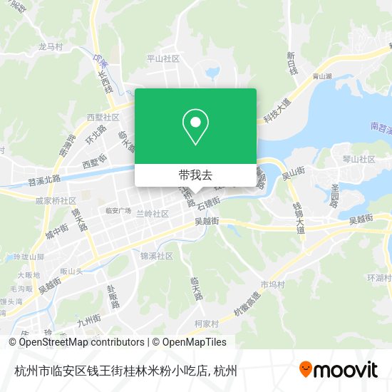 杭州市临安区钱王街桂林米粉小吃店地图