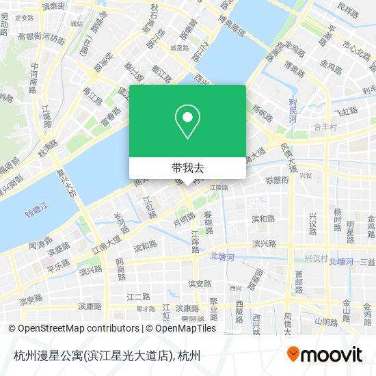 杭州漫星公寓(滨江星光大道店)地图