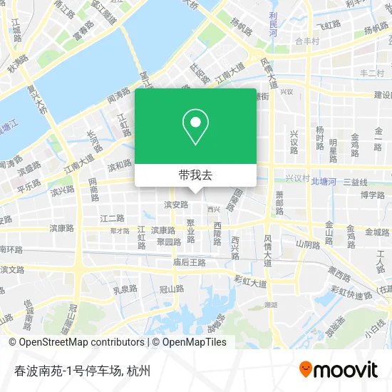 春波南苑-1号停车场地图