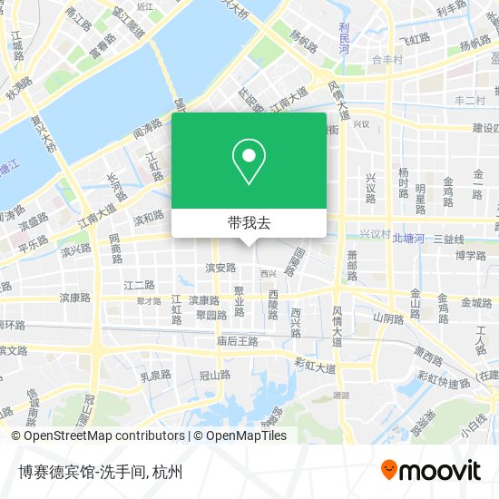博赛德宾馆-洗手间地图