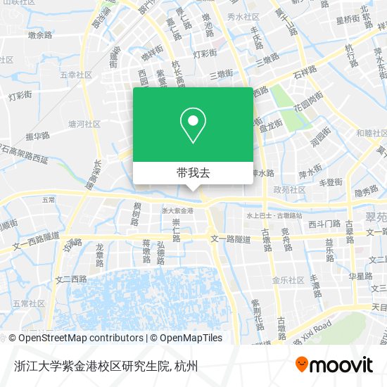 浙江大学紫金港校区研究生院地图