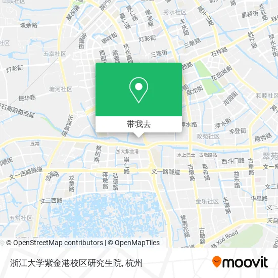浙江大学紫金港校区研究生院地图
