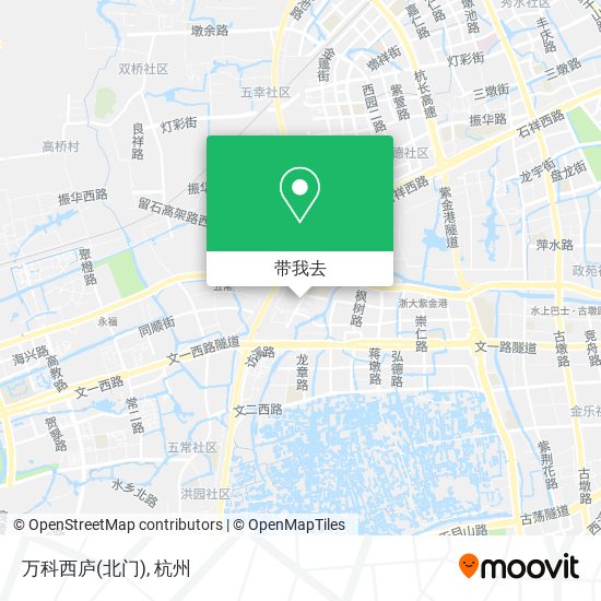 万科西庐(北门)地图