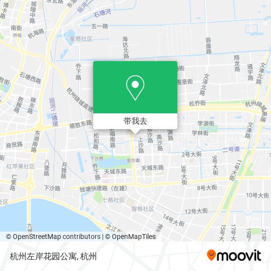 杭州左岸花园公寓地图