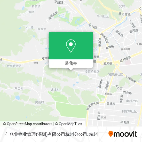 佳兆业物业管理(深圳)有限公司杭州分公司地图