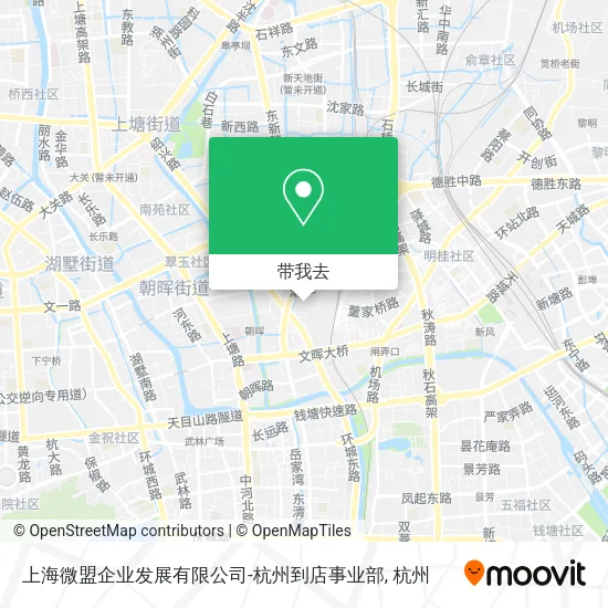 上海微盟企业发展有限公司-杭州到店事业部地图