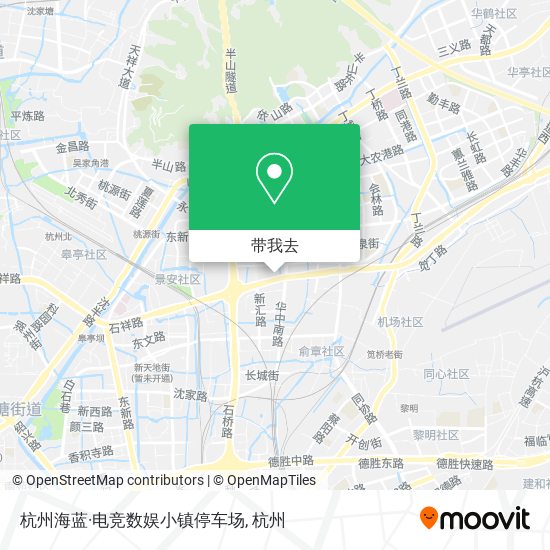 杭州海蓝·电竞数娱小镇停车场地图