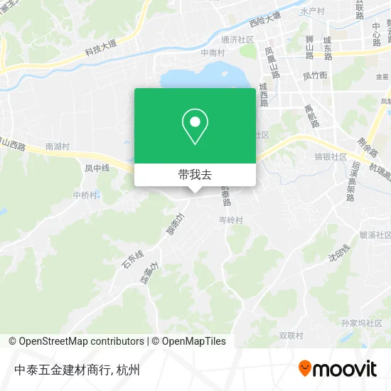 中泰五金建材商行地图