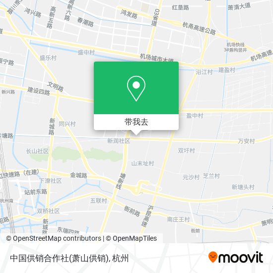 中国供销合作社(萧山供销)地图