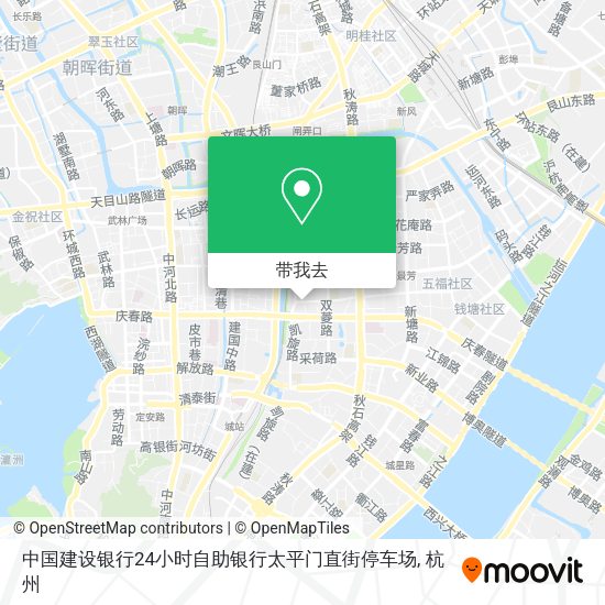 中国建设银行24小时自助银行太平门直街停车场地图