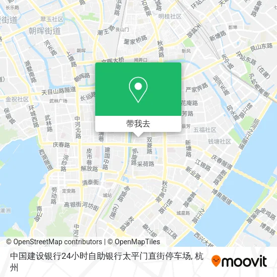 中国建设银行24小时自助银行太平门直街停车场地图