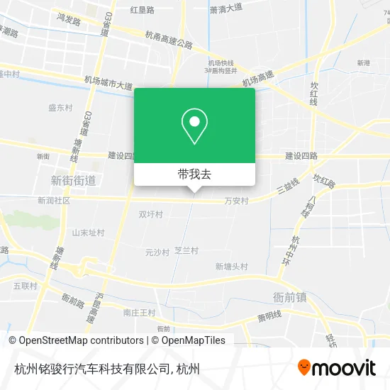 杭州铭骏行汽车科技有限公司地图