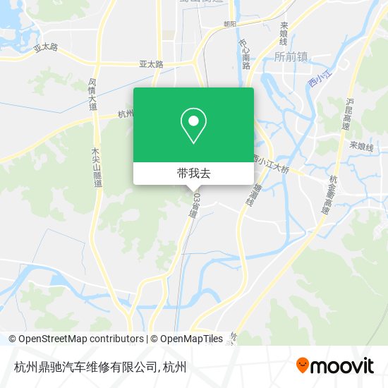 杭州鼎驰汽车维修有限公司地图