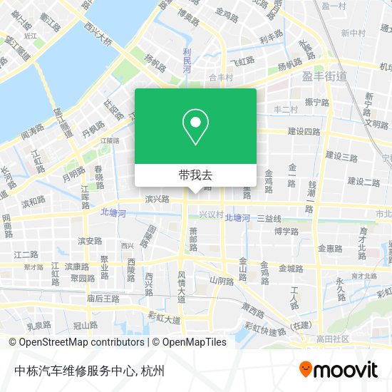 中栋汽车维修服务中心地图