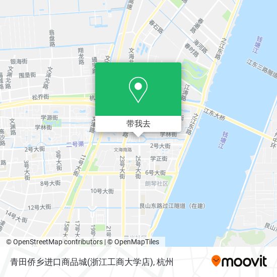 青田侨乡进口商品城(浙江工商大学店)地图