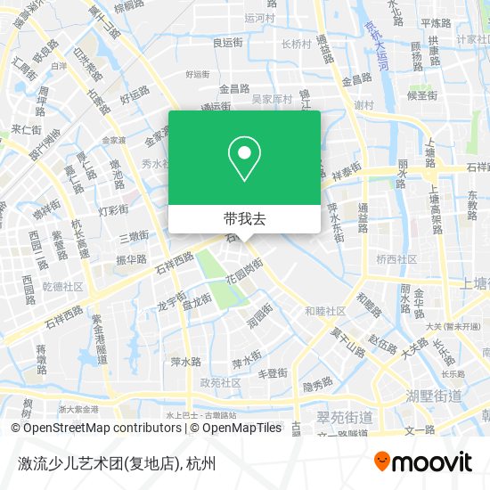 激流少儿艺术团(复地店)地图