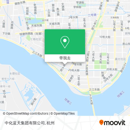 中化蓝天集团有限公司地图