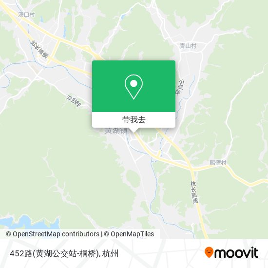 452路(黄湖公交站-桐桥)地图