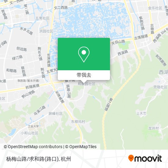 杨梅山路/求和路(路口)地图