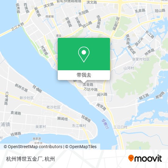 杭州博世五金厂地图